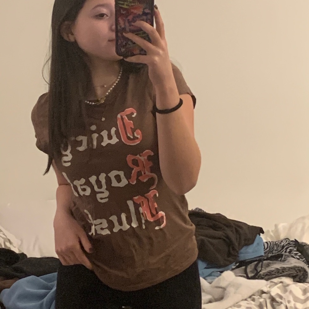 brown juicy couture t shirt